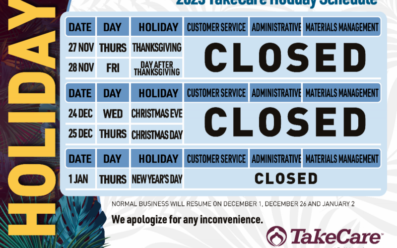 2025 FHP Holiday Schedule